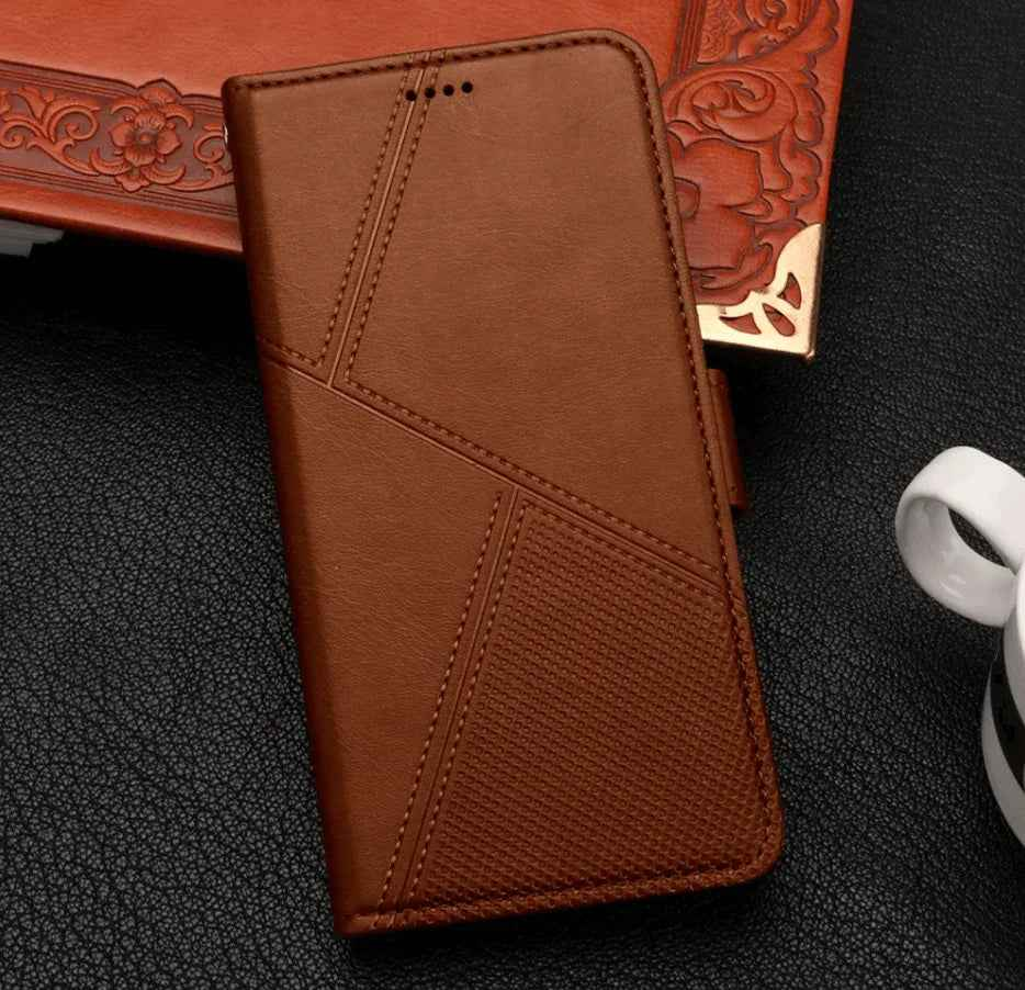 Samsung Galaxy S24 Plus Flip Wallet Case Cowhide Dot Pattern