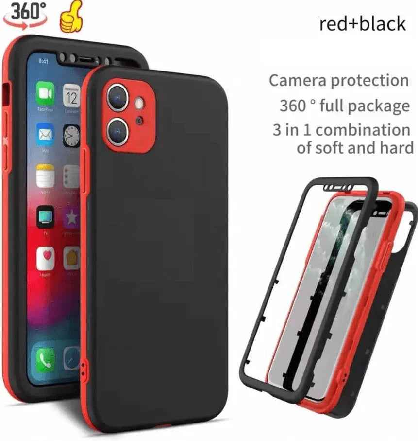 iPhone 12 Mini 360 Degree Case – 3-Piece Full Body Protection Cover