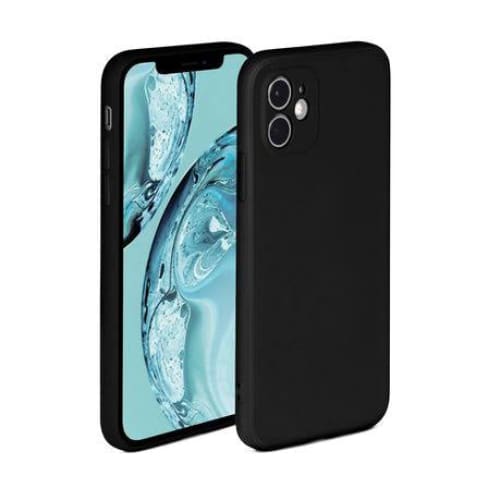 Silicone Case for iPhone 12/iPhone 12 Pro (6.1”) (Goospery Black) 9eight5