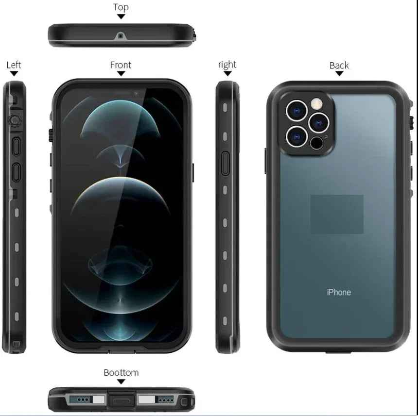 iPhone 13 Pro Max Waterproof Case Redpepper Full Protective Cover
