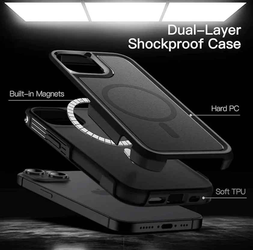 iPhone 14 Plus MagSafe Case – Rugged Shockproof Heavy Duty Cover