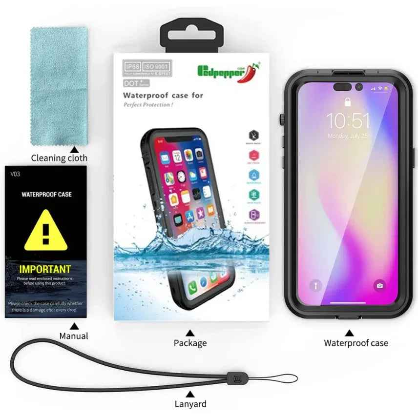 Redpepper Waterproof MagSafe Case for iPhone 16 Pro Max | Shockproof