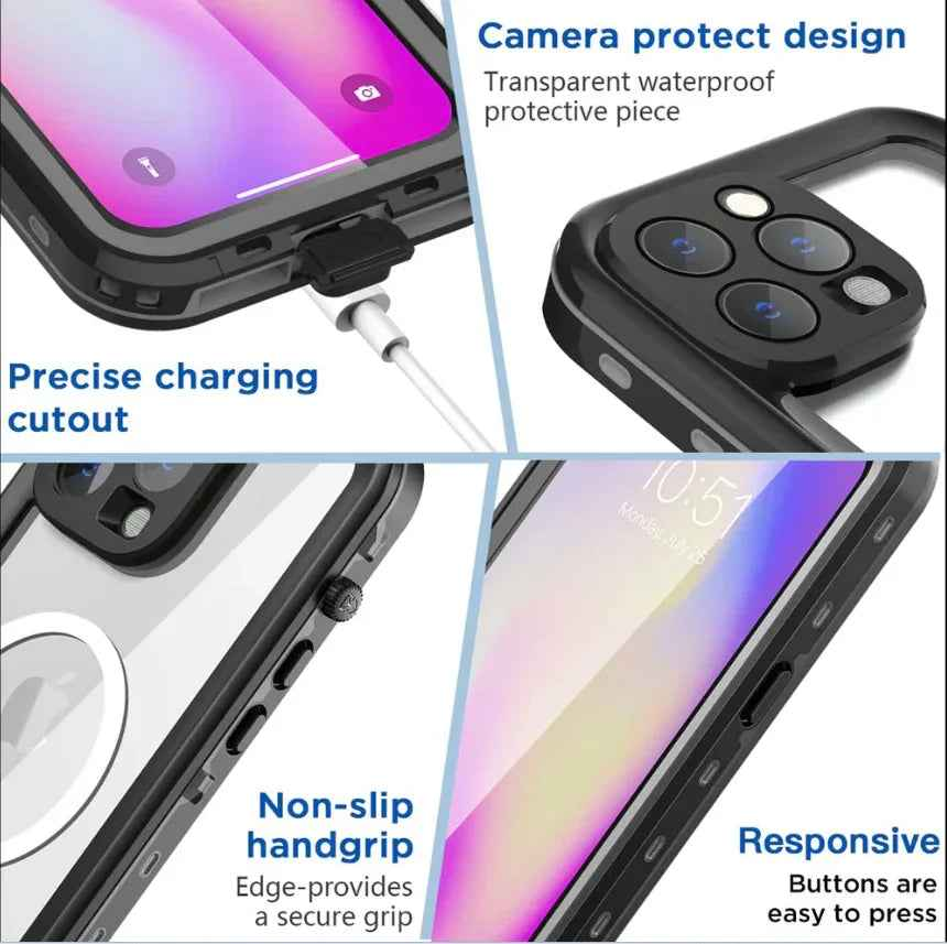 RedPepper Waterproof MagSafe Case for iPhone 15 Pro
