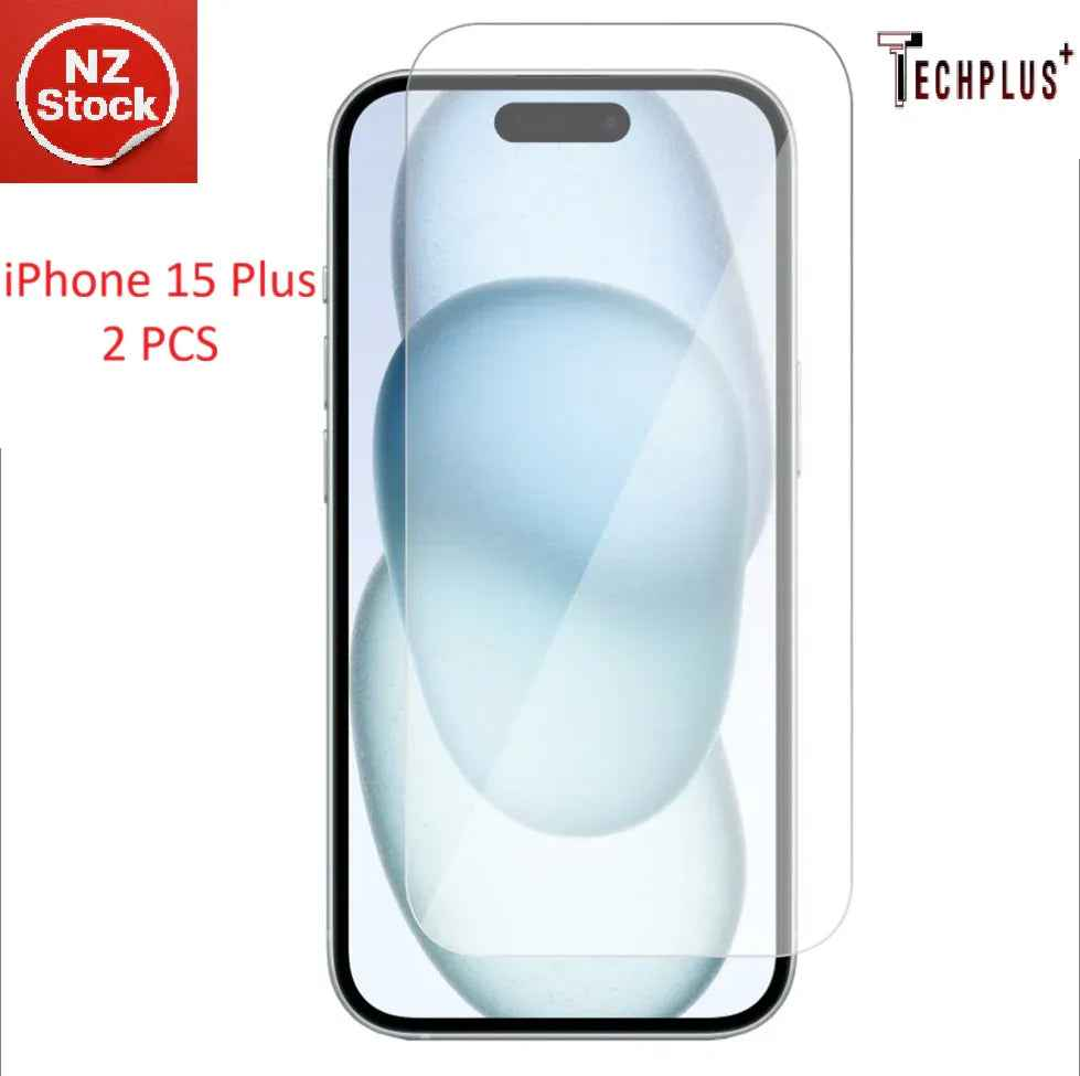 iPhone 15 Plus Glass Screen Protector (2 pack)