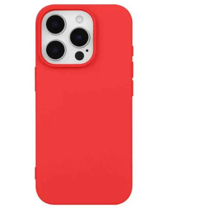 iPhone 14 Pro Silicone Case – Soft Protective Cover (Black, Blue, Red)