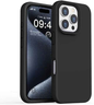 iPhone 16 Pro Silicone Case – Soft Protective Cover (Black, Blue, Red)