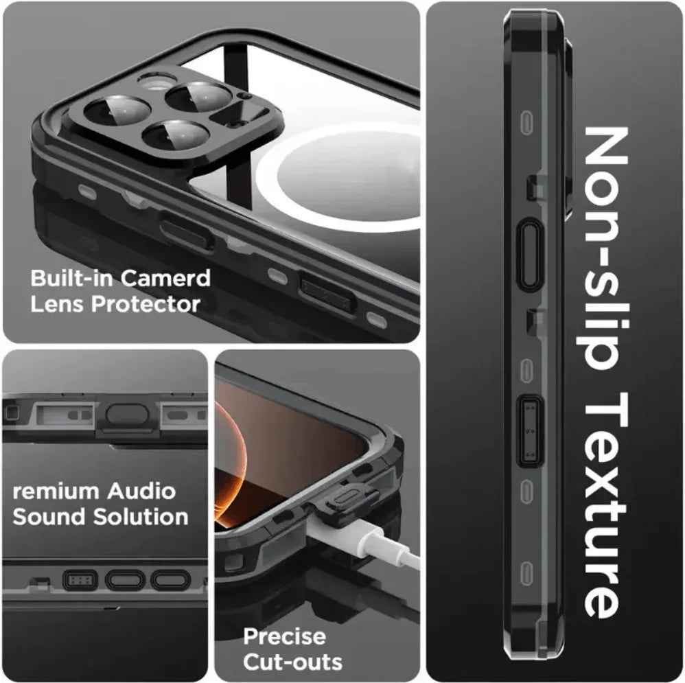 Redpepper Waterproof MagSafe Case for iPhone 16 Pro | Shockproof Cover