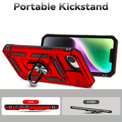 9eight5 iPhone 16e case in black, navy, or red for 6.1-inch model, showcasing a sleek protective phone cover.