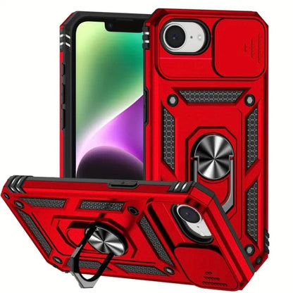 9eight5 iPhone 16e case in black, navy, and red, protective phone case for 6.1-inch iPhone 16e model.