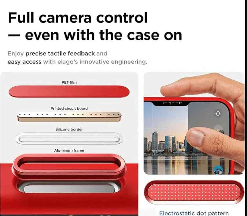 iPhone 17 Pro Red Silicone Case – Soft Protective Cover