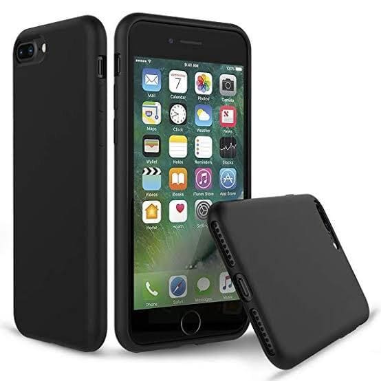 Silicone Case for iPhone 7 Plus / 8 Plus (Black) 9eight5