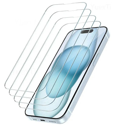Screen Protector - Tempered Glass for iPhone (Pack of 4) (All Models) Habicare