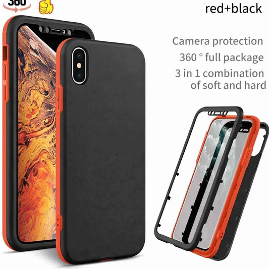 iPhone XS Max 360 Degree Case – 3-Piece Full Body Protection Cover