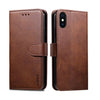 Synthetic Leather Flip Case for iPhone XR (Brown)