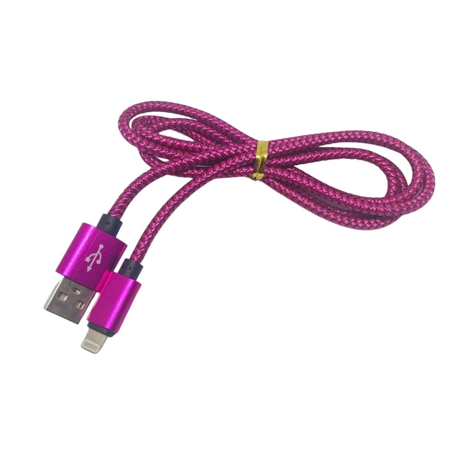 Red Wine 2m Charger Cable for iPhone and iPad by 9eight5, shown with glasses and vision care accessories.