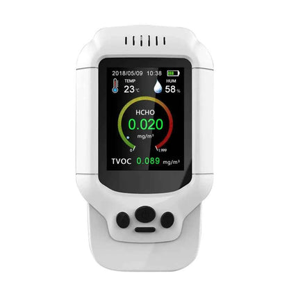 Professional Air Quality Monitor for PM2.5 and HCHO - Digital Formaldehyde Detector with LCD Display