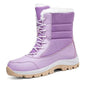 Women's High-Top Cotton Winter Boots | Warm Hiking & Snow Boots