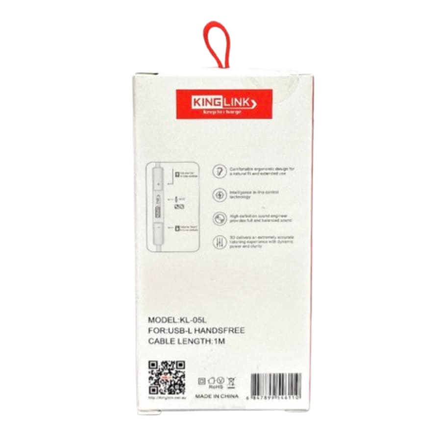 Kinglink Earphones (with lightning cable) - KL05L 9eight5