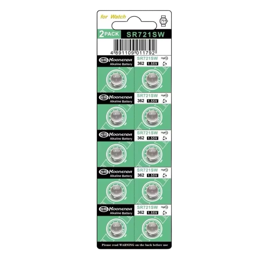 Watch Batteries for Koonenda 362 / 361 / SR721SW / AG11 (10 Pack) That Watch Shop