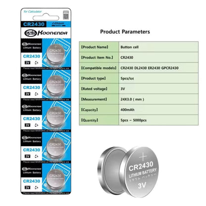 Watch Batteries for Koonenda CR2430 (5 Pack) That Watch Shop