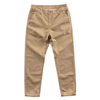 Men's Casual Loose Fit Cotton Cargo Pants - Heavy Duty Work Pants | Spring & Autumn