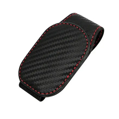 Leather Car Sunglasses & Card Holder Clip Habicare