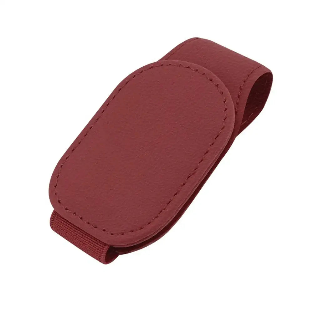 Leather Car Sunglasses & Card Holder Clip Habicare