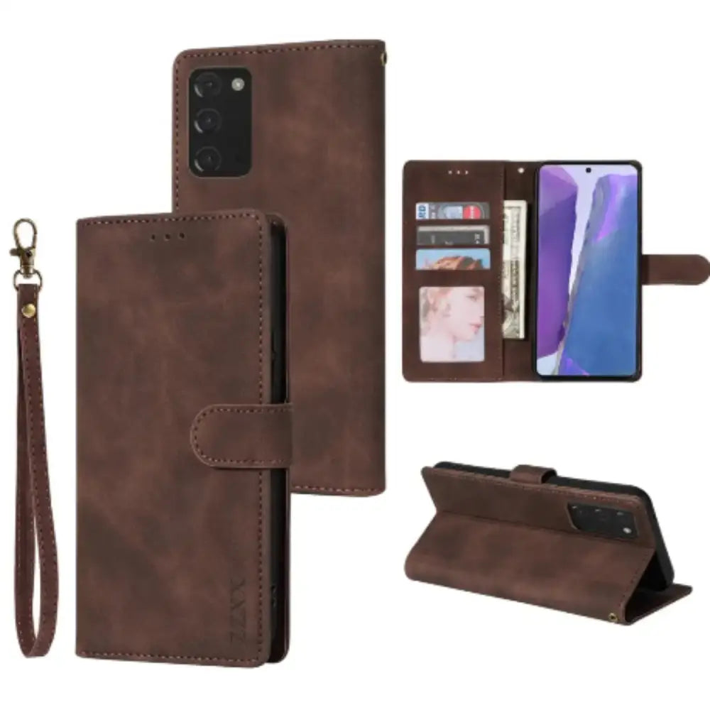 Leather Touch Flip Case for Samsung Galaxy Series Habicare