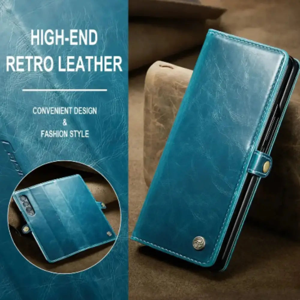 Leather Wallet Case for Samsung Z Fold 6/5/4/3 Habicare
