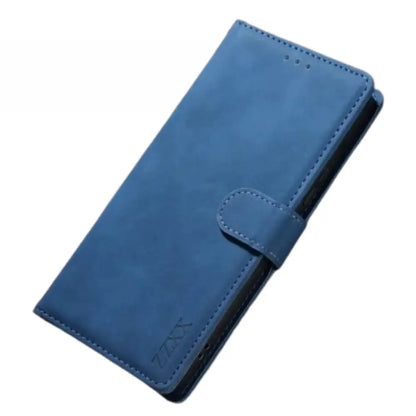 Leather Wallet Flip Case for Samsung Note & S Series (Blue) Habicare