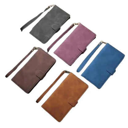 Leather Wallet Flip Case for Samsung Note & S Series (Blue) Habicare