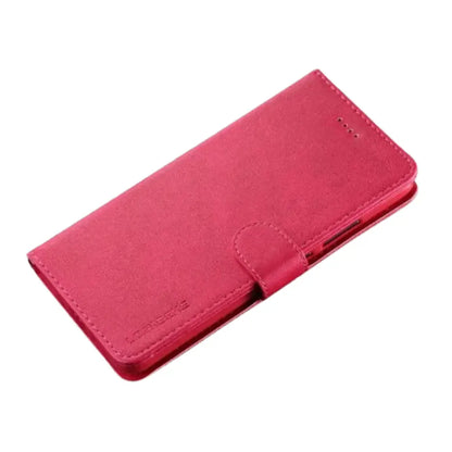 Leather Wallet Flip Case for Samsung Galaxy Series (Rose Red) Habicare