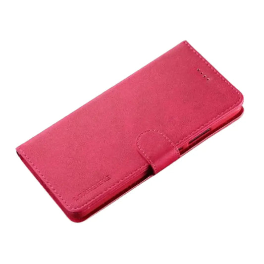 Leather Wallet Flip Case for Samsung Galaxy Series (Rose Red) Habicare