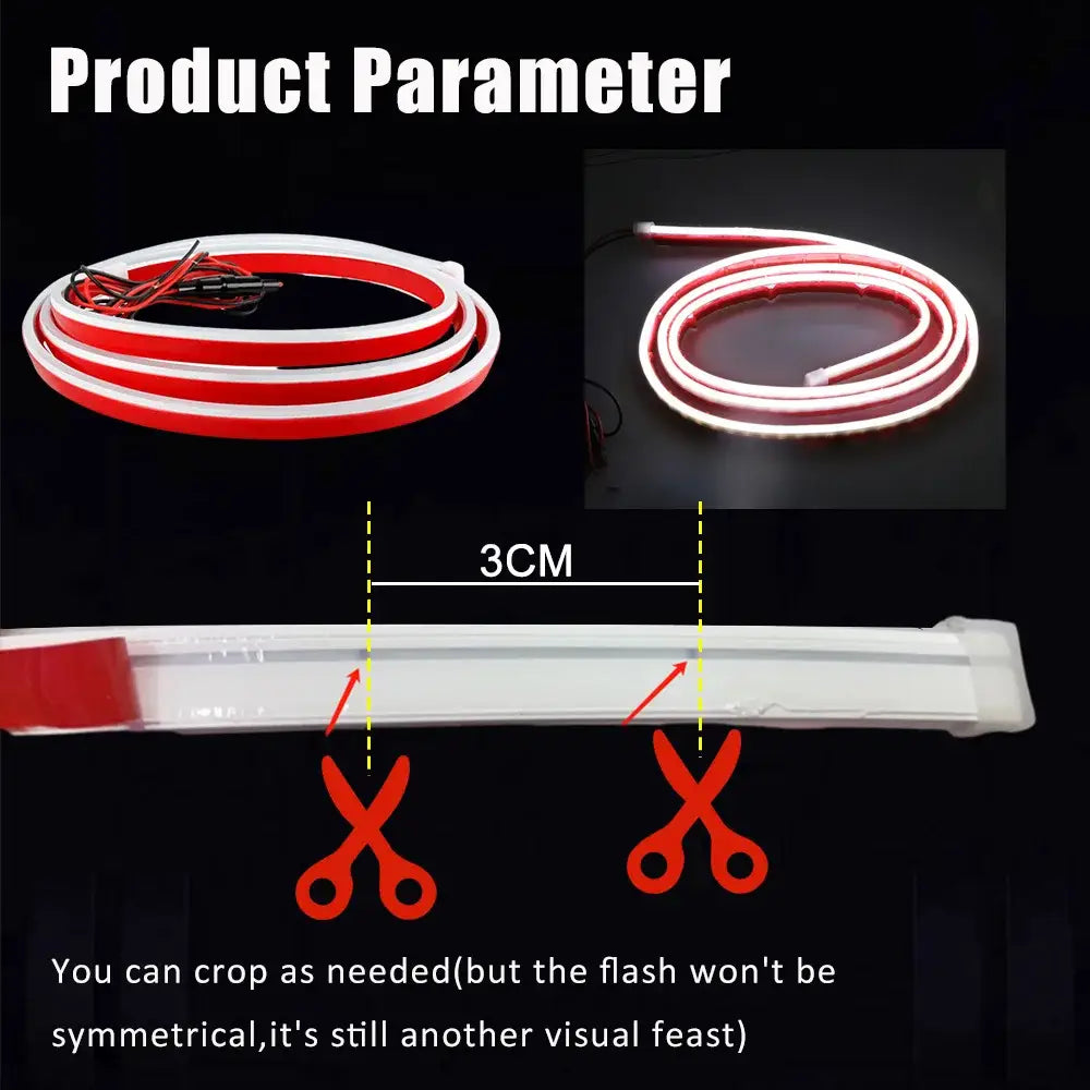 LED Car Hood Light Strip (different colours & sizes available) Habicare