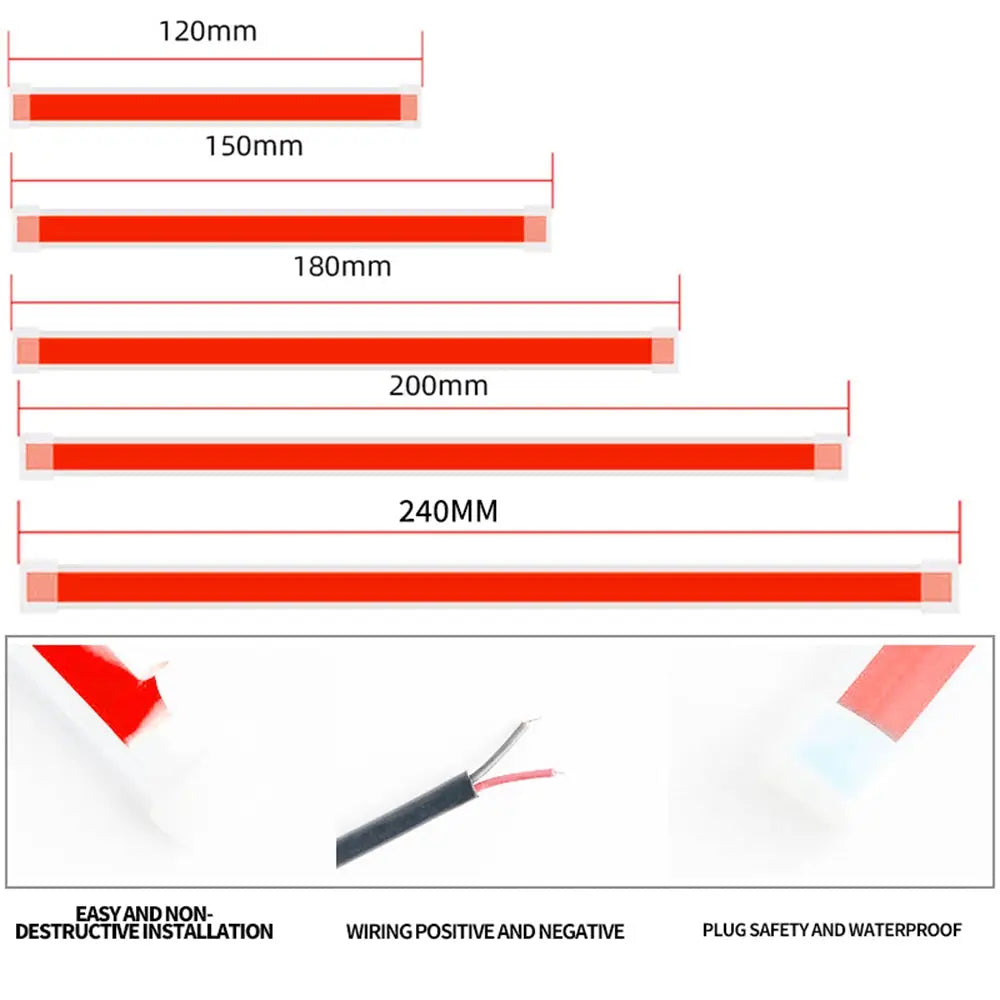 LED Car Hood Light Strip (different colours & sizes available) Habicare
