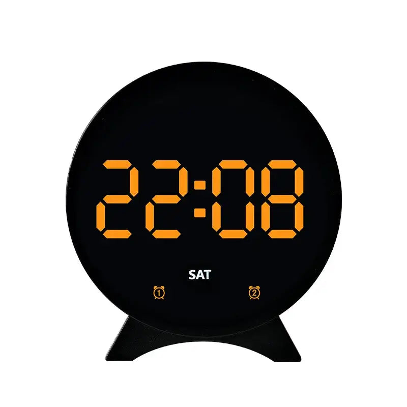 LED Digital Alarm Clock – Adjustable Brightness, Dual Alarms, Date & Temperature Display Habicare