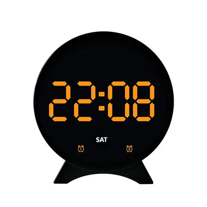 LED Digital Alarm Clock – Adjustable Brightness, Dual Alarms, Date & Temperature Display Habicare