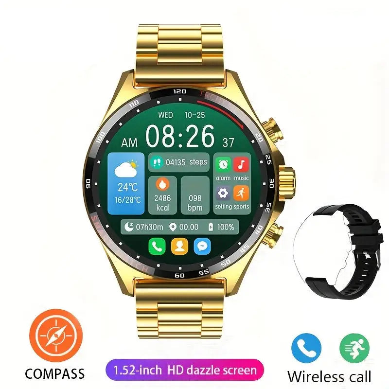 LIGE Men's Smart Watch – Touch Screen with Wireless Calls & Fitness Tracking (6 designs available) Habicare