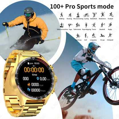 LIGE Men's Smart Watch – Touch Screen with Wireless Calls & Fitness Tracking (6 designs available) Habicare