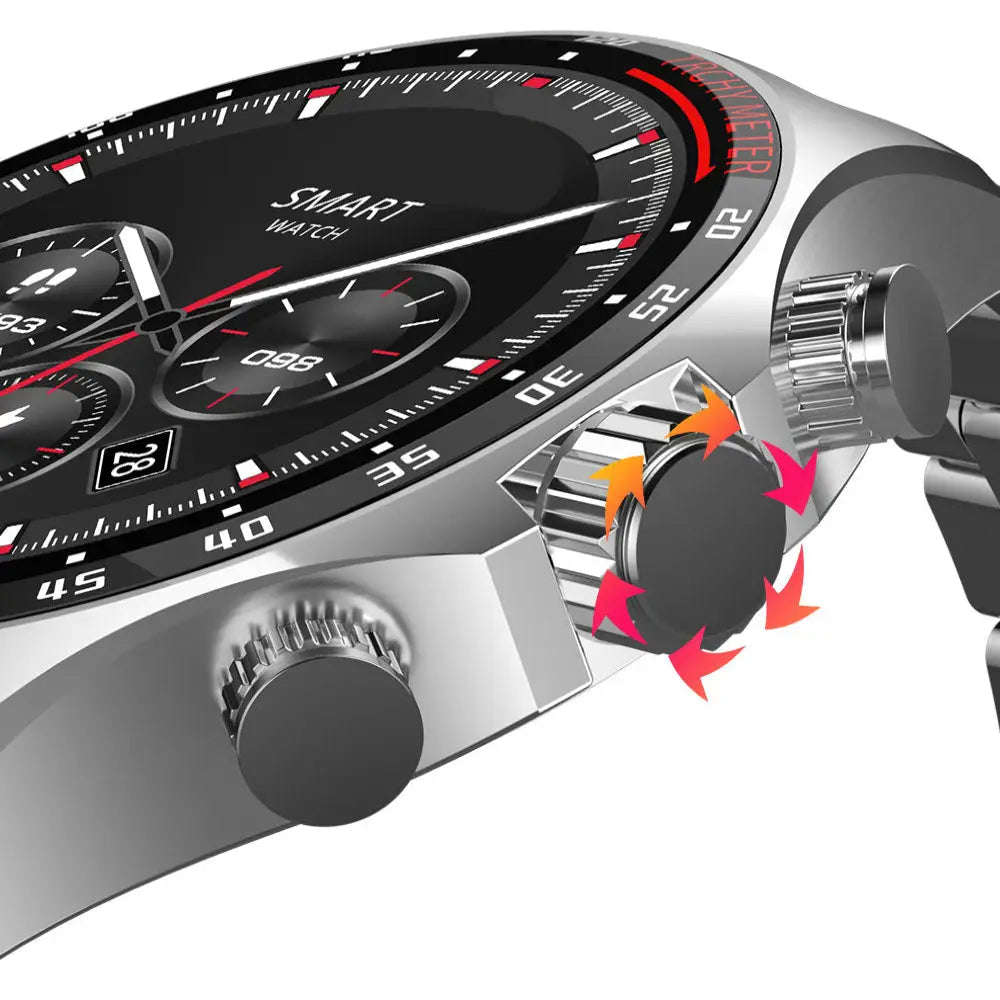 LIGE Men's Smart Watch – Touch Screen with Wireless Calls & Fitness Tracking (6 designs available) Habicare