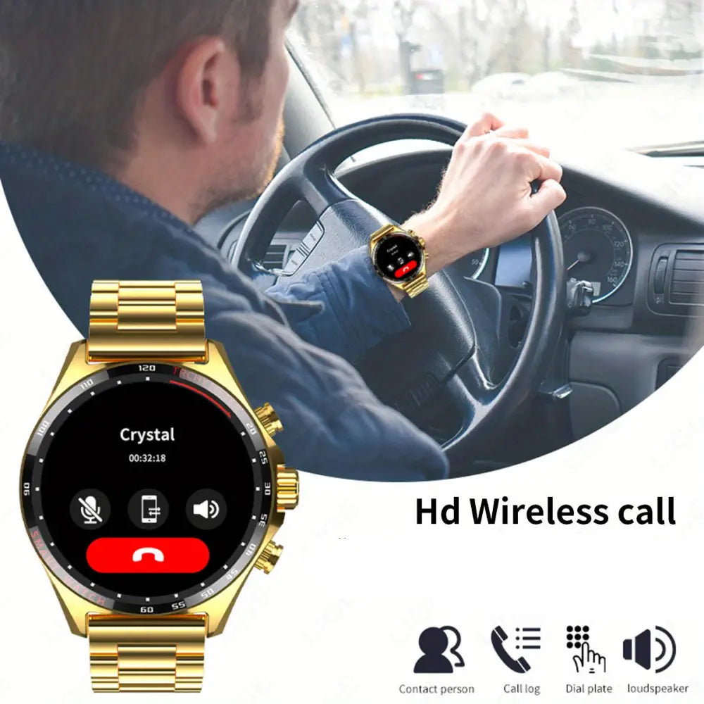 LIGE Men's Smart Watch – Touch Screen with Wireless Calls & Fitness Tracking (6 designs available) Habicare