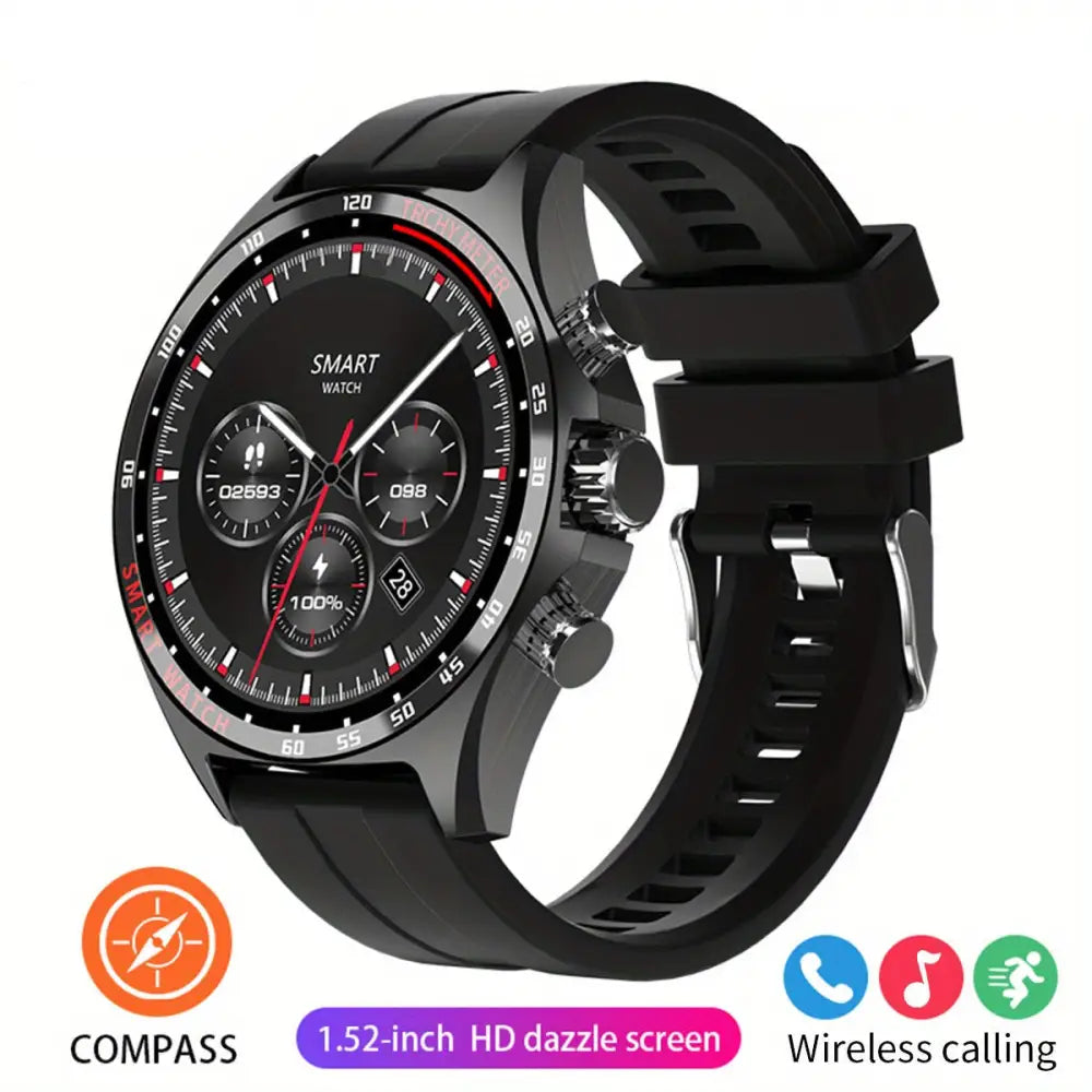 LIGE Men's Smart Watch – Touch Screen with Wireless Calls & Fitness Tracking (6 designs available) Habicare