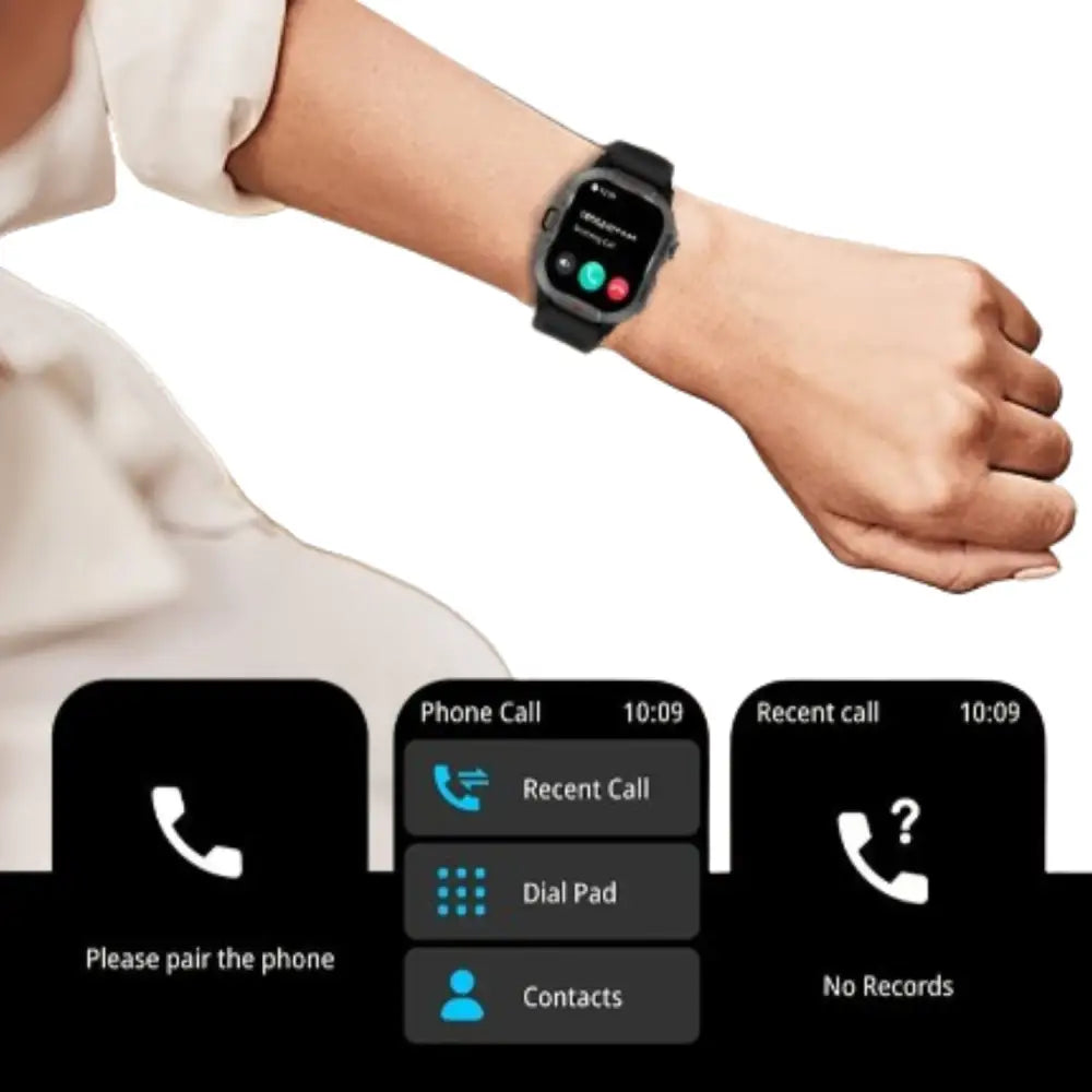 LIGE Men's Smartwatch – 2.01" Large Screen with Flashlight, Weather Alerts Habicare