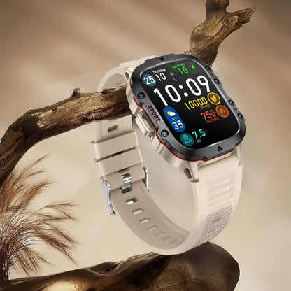 LIGE Men's Smartwatch – Voice Assistant, Breathing Exercises, Raise-to-Wake Screen (4 colours available) Habicare