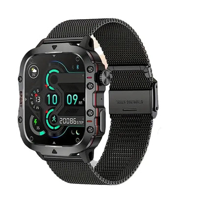 LIGE Men's Smartwatch – Voice Assistant, Breathing Exercises, Raise-to-Wake Screen (4 colours available) Habicare