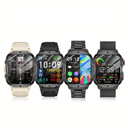 LIGE Men's Smartwatch – Voice Assistant, Breathing Exercises, Raise-to-Wake Screen (4 colours available) Habicare