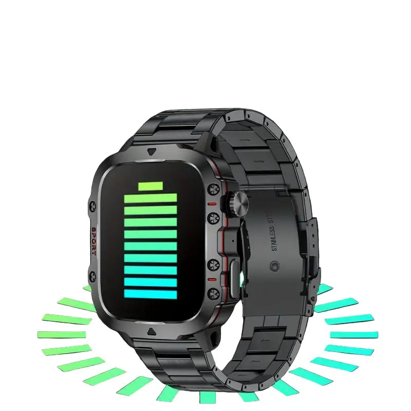 LIGE Men's Smartwatch – Voice Assistant, Breathing Exercises, Raise-to-Wake Screen (4 colours available) Habicare
