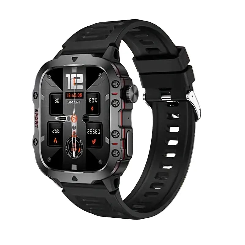 LIGE Men's Smartwatch – Voice Assistant, Breathing Exercises, Raise-to-Wake Screen (4 colours available) Habicare