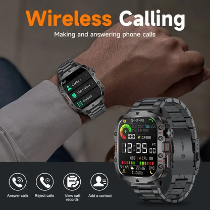 LIGE Men's Smartwatch – Voice Assistant, Breathing Exercises, Raise-to-Wake Screen (4 colours available) Habicare