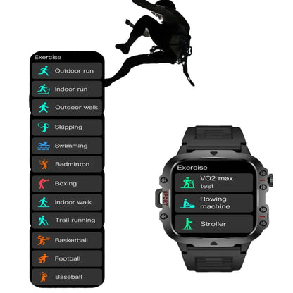 LIGE Men's Smartwatch – Voice Assistant, Breathing Exercises, Raise-to-Wake Screen (4 colours available) Habicare